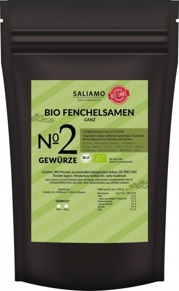 250g BIO Fenchelsamen ganz (süß)